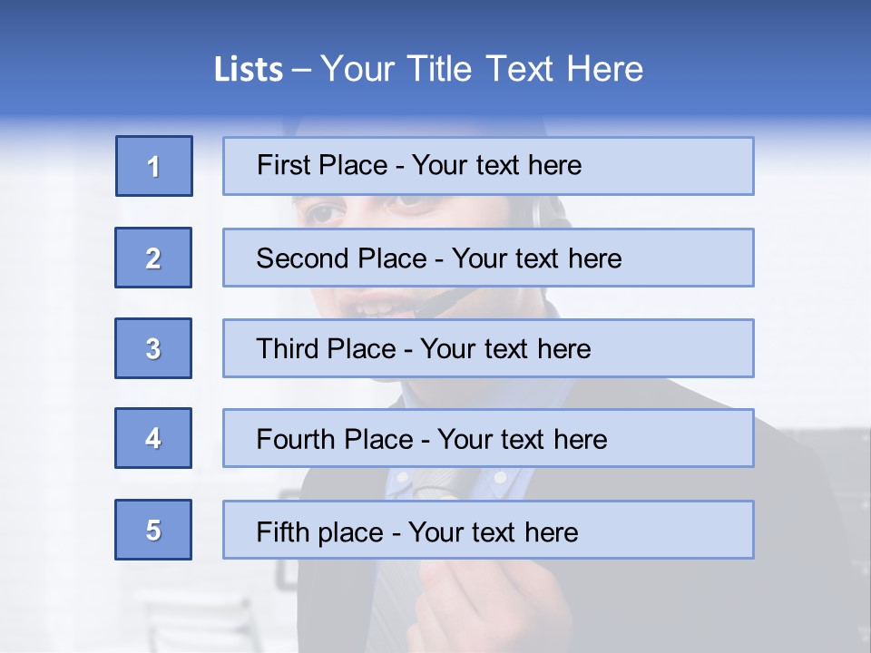 Person Customer Care Support PowerPoint Template