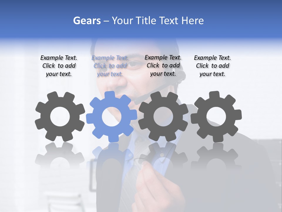 Person Customer Care Support PowerPoint Template