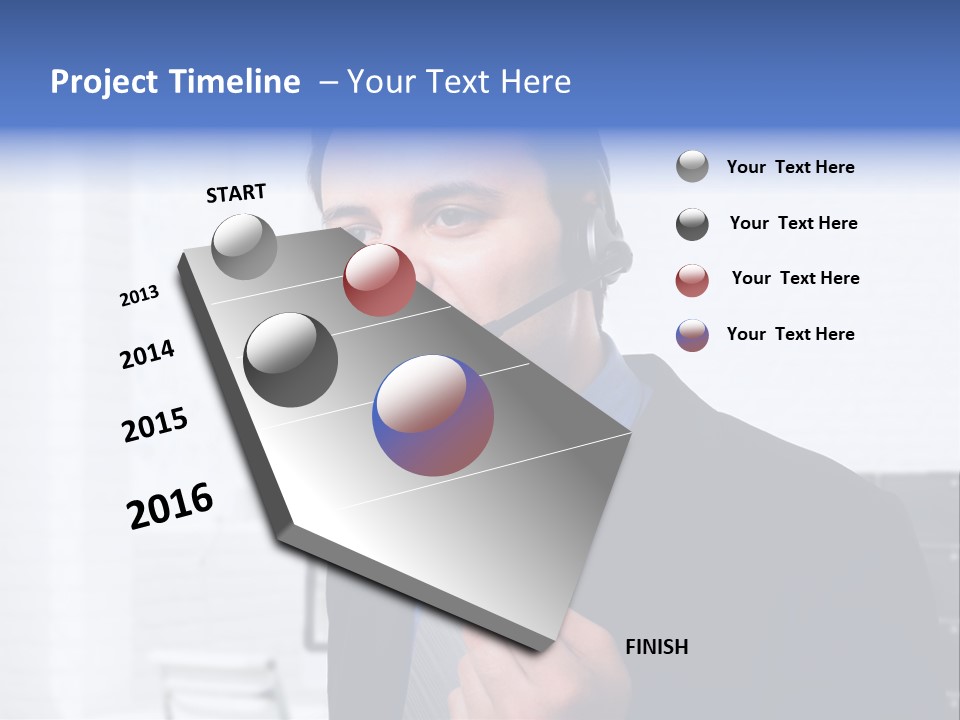 Person Customer Care Support PowerPoint Template