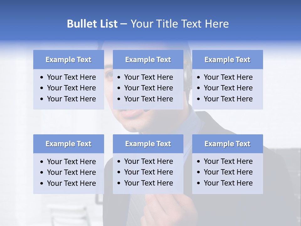 Person Customer Care Support PowerPoint Template