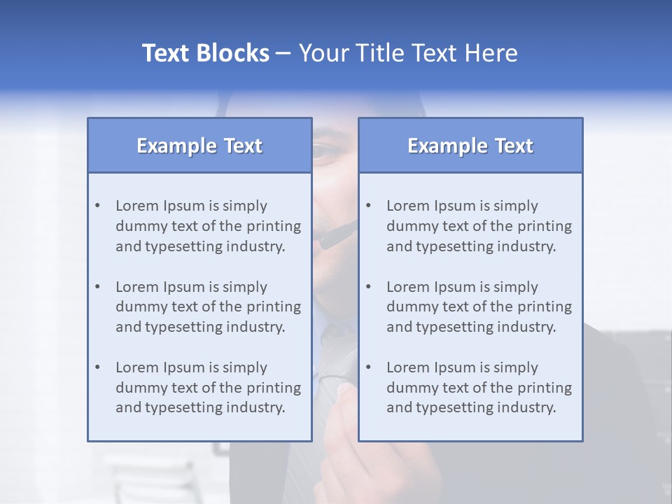 Person Customer Care Support PowerPoint Template
