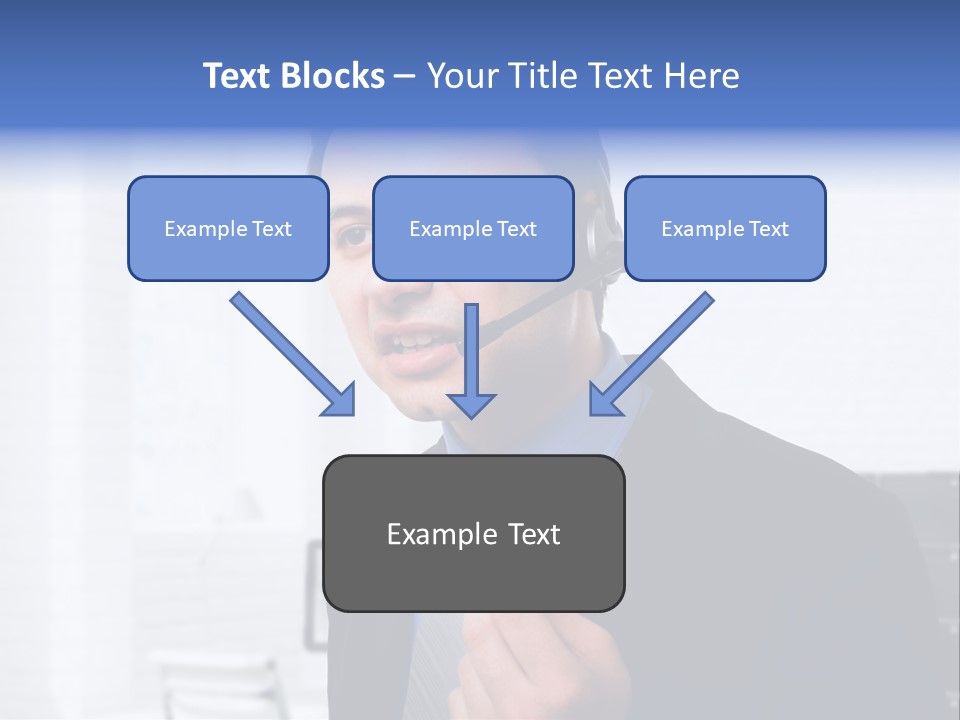 Person Customer Care Support PowerPoint Template