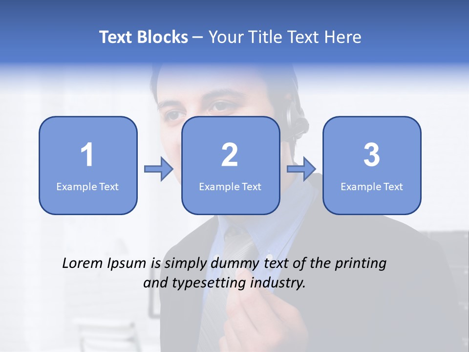Person Customer Care Support PowerPoint Template