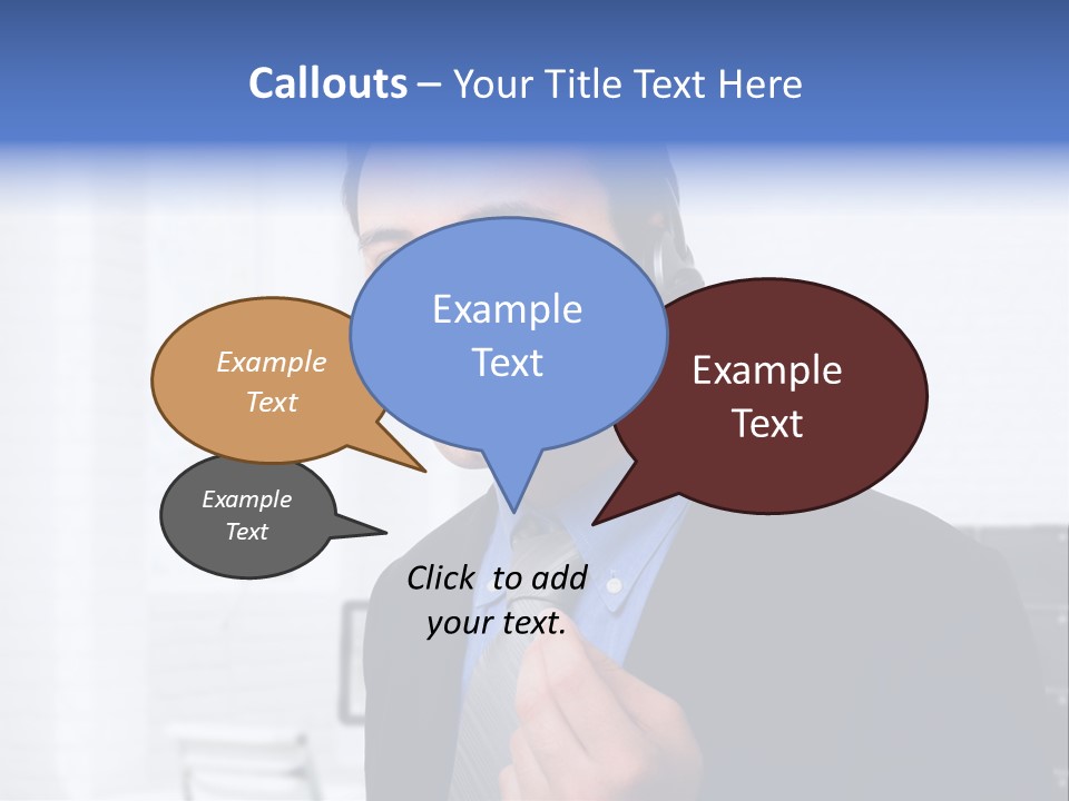 Person Customer Care Support PowerPoint Template