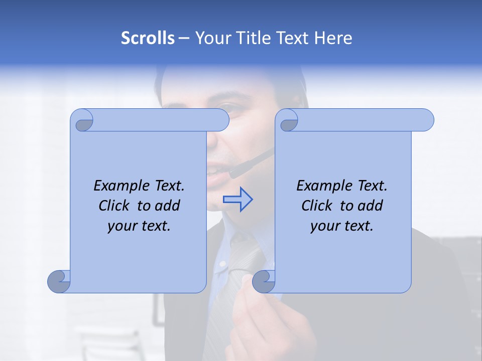 Person Customer Care Support PowerPoint Template