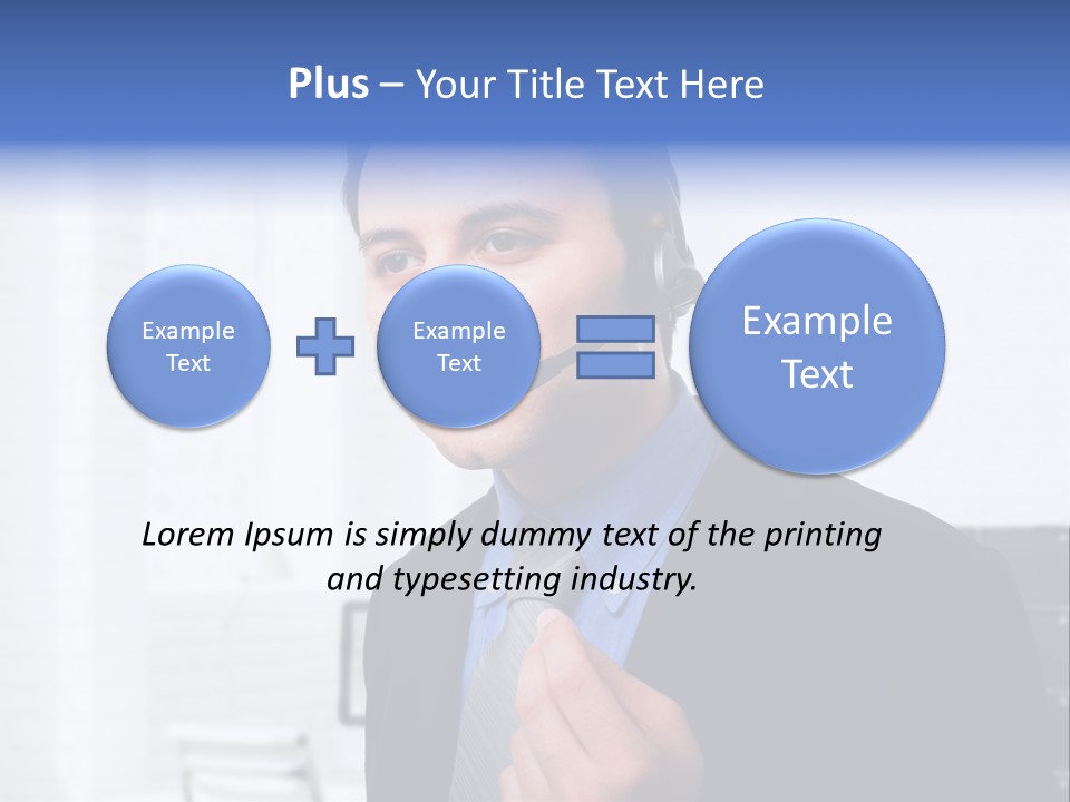 Person Customer Care Support PowerPoint Template