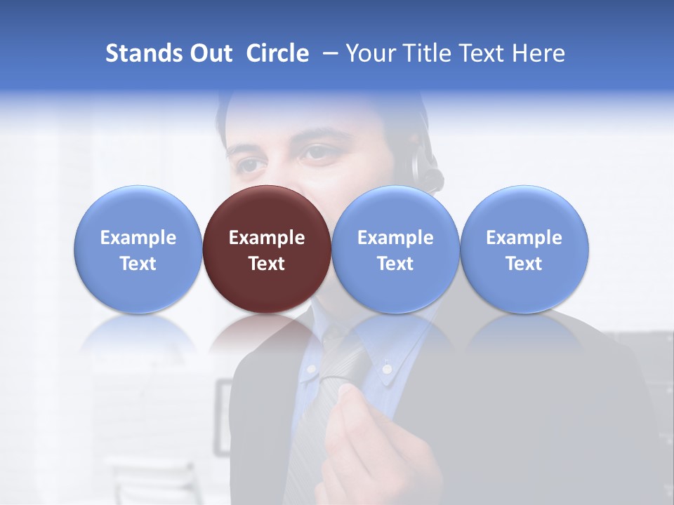 Person Customer Care Support PowerPoint Template