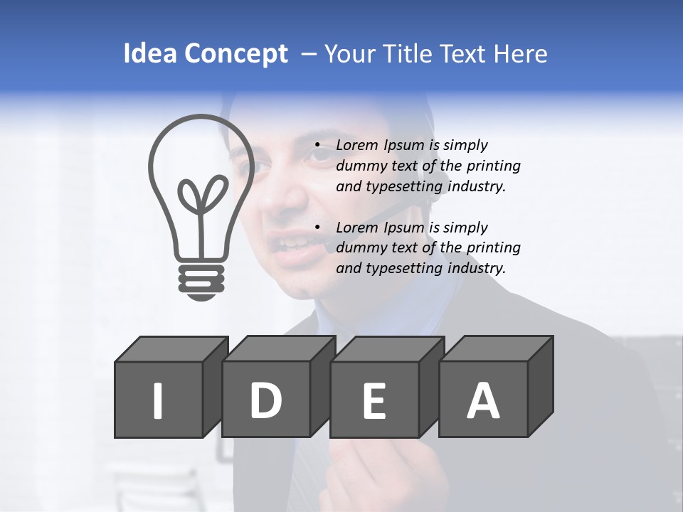 Person Customer Care Support PowerPoint Template