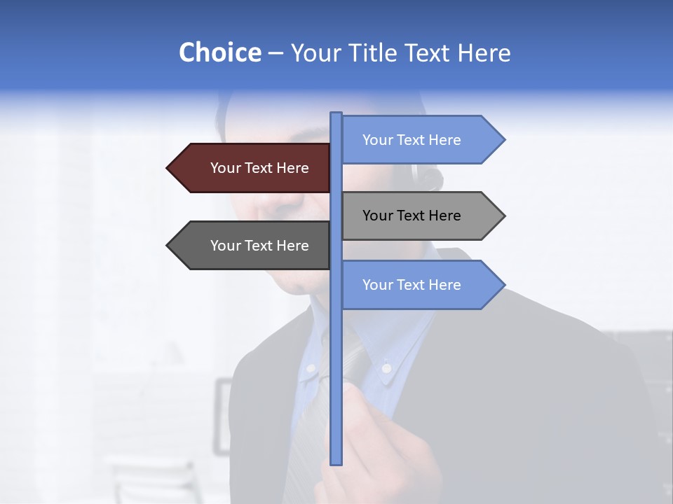 Person Customer Care Support PowerPoint Template