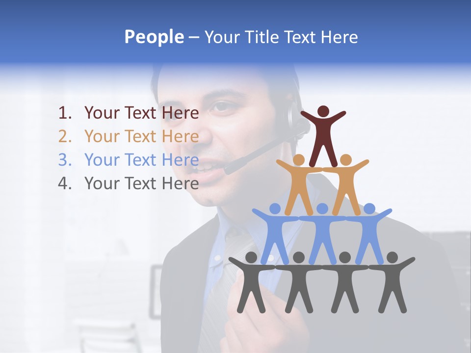 Person Customer Care Support PowerPoint Template