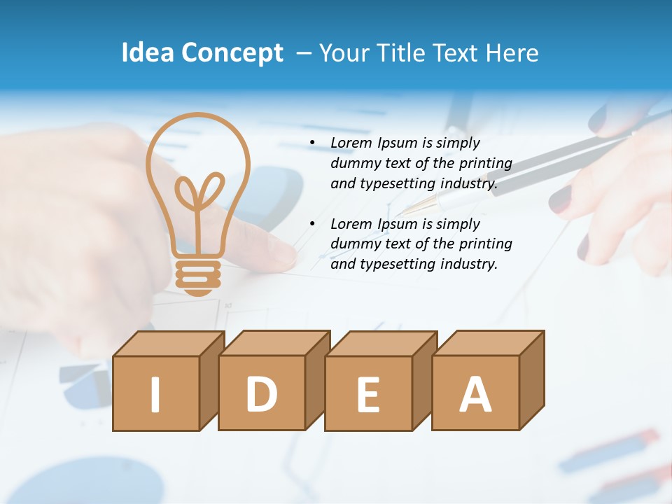 Growth Review Marketing PowerPoint Template