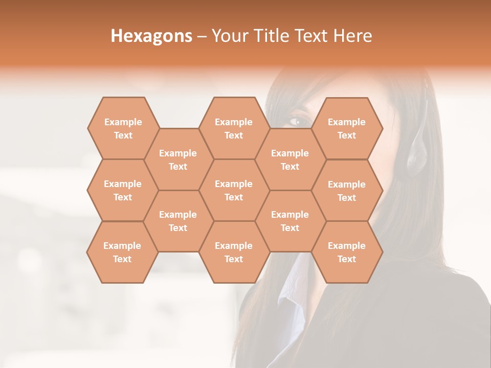 Office Woman Happiness PowerPoint Template