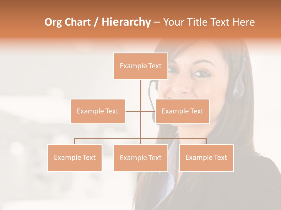 Office Woman Happiness PowerPoint Template