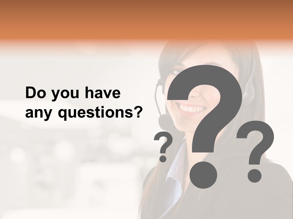 Office Woman Happiness PowerPoint Template