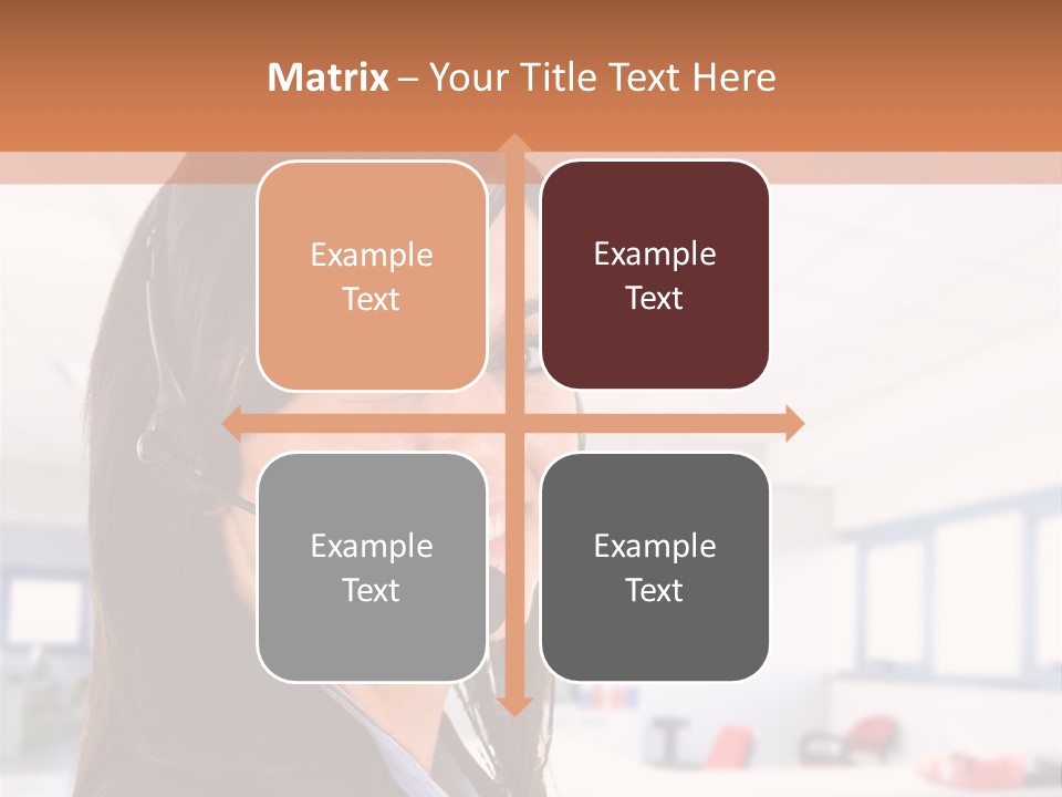 Smiling Female Happiness PowerPoint Template