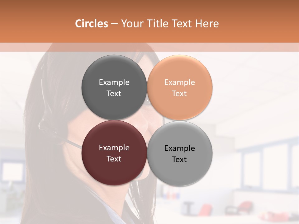 Smiling Female Happiness PowerPoint Template