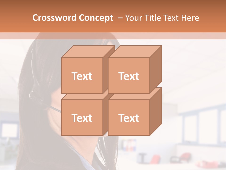 Smiling Female Happiness PowerPoint Template