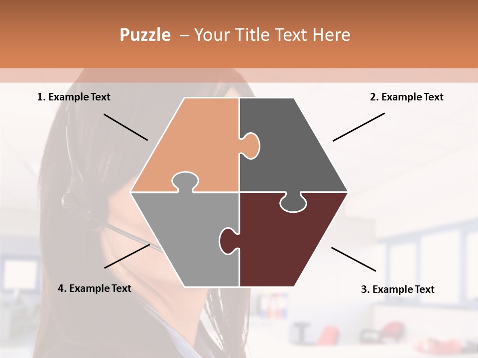 Smiling Female Happiness PowerPoint Template