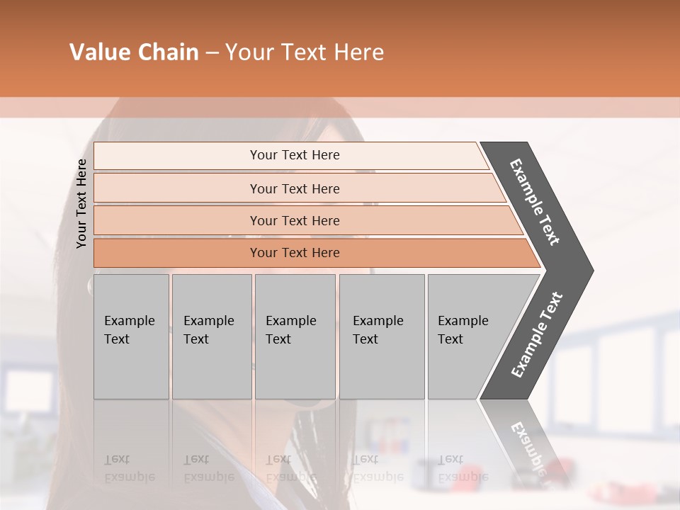 Smiling Female Happiness PowerPoint Template