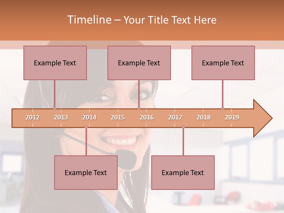 Smiling Female Happiness PowerPoint Template