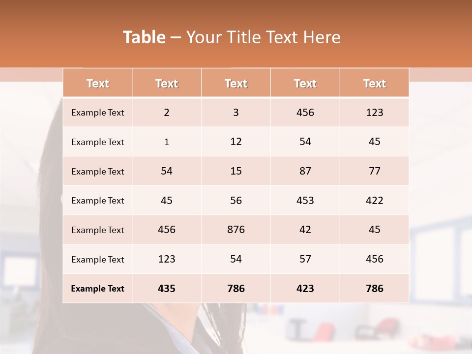 Smiling Female Happiness PowerPoint Template