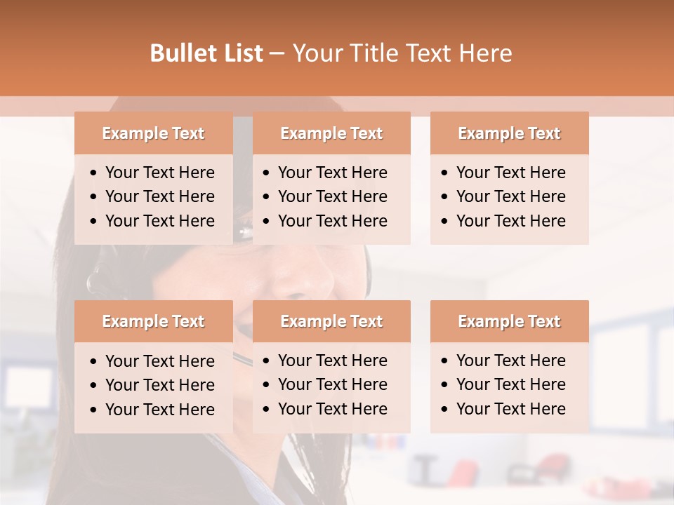 Smiling Female Happiness PowerPoint Template