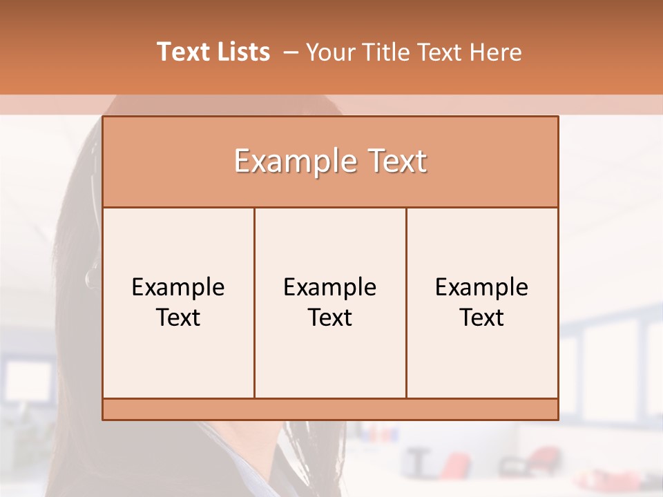 Smiling Female Happiness PowerPoint Template