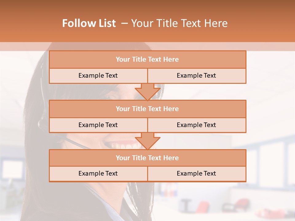 Smiling Female Happiness PowerPoint Template