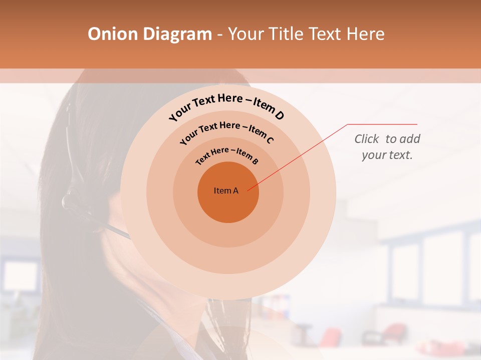 Smiling Female Happiness PowerPoint Template