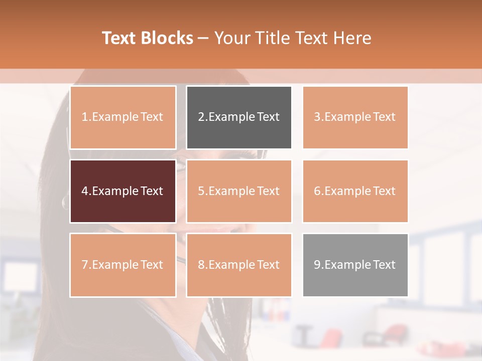 Smiling Female Happiness PowerPoint Template