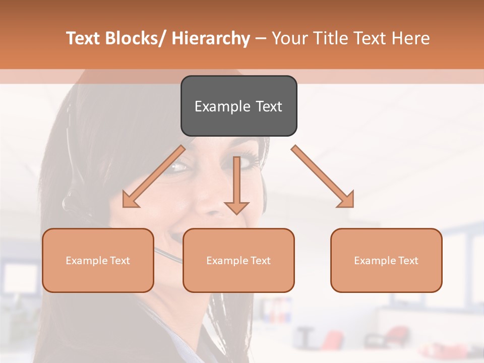 Smiling Female Happiness PowerPoint Template