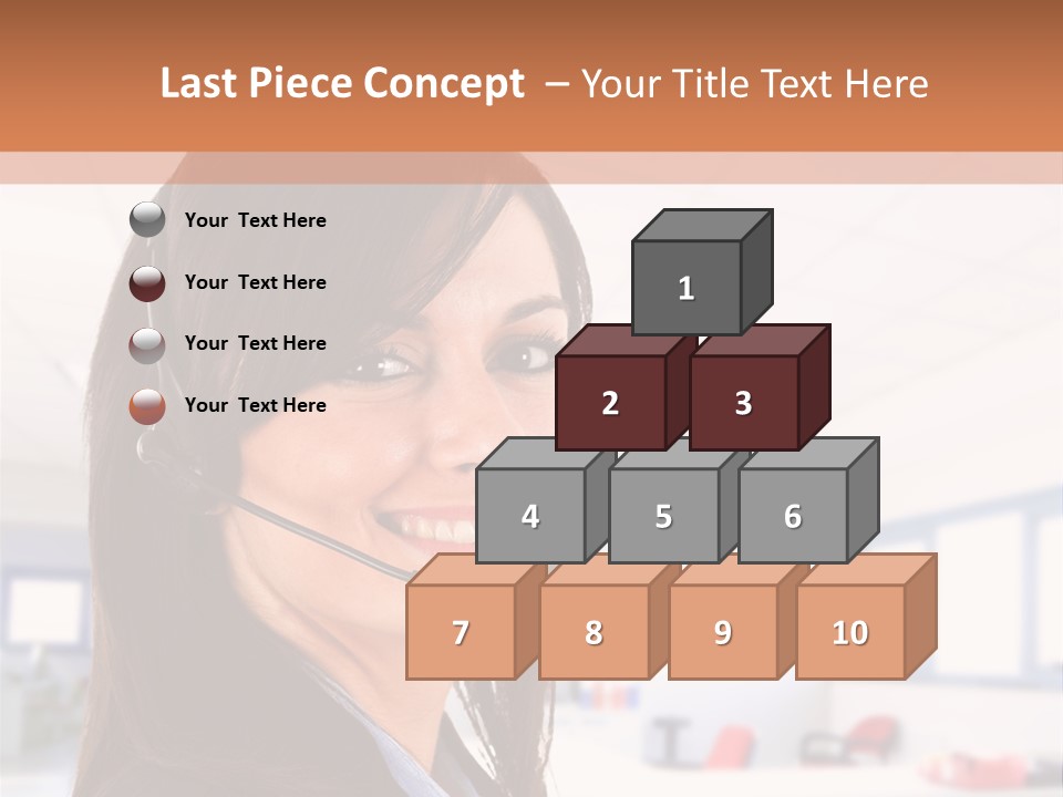 Smiling Female Happiness PowerPoint Template