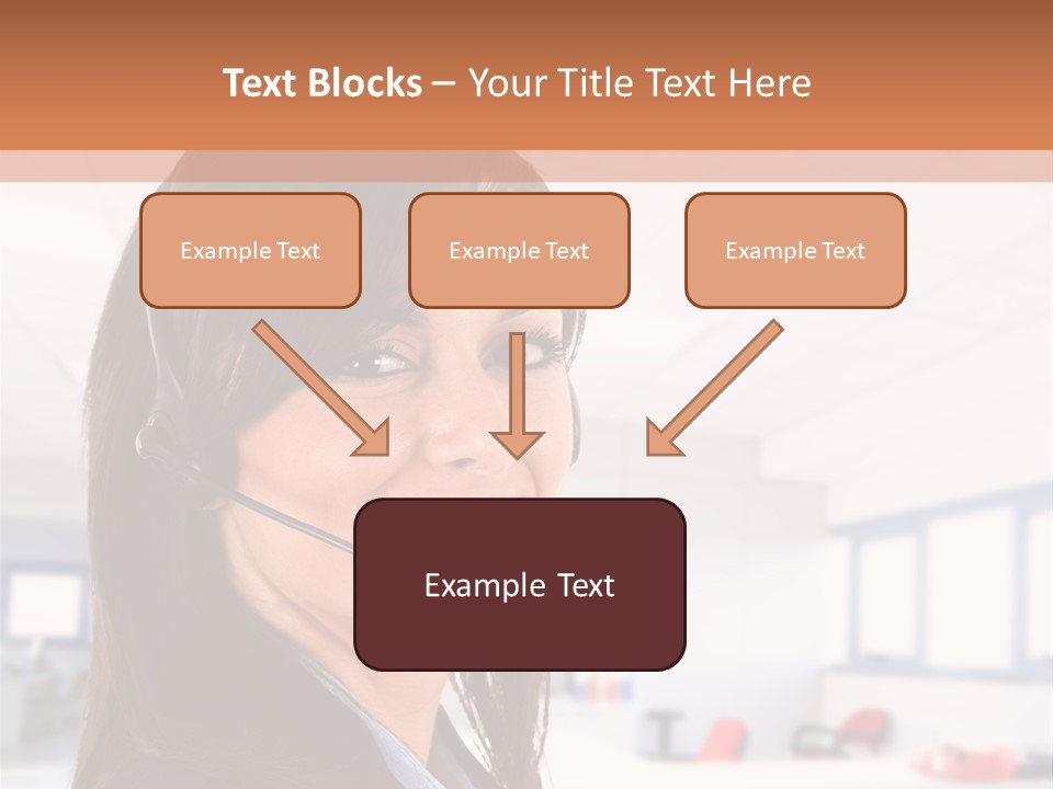 Smiling Female Happiness PowerPoint Template