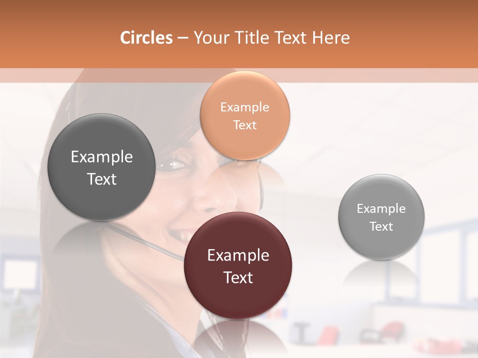 Smiling Female Happiness PowerPoint Template