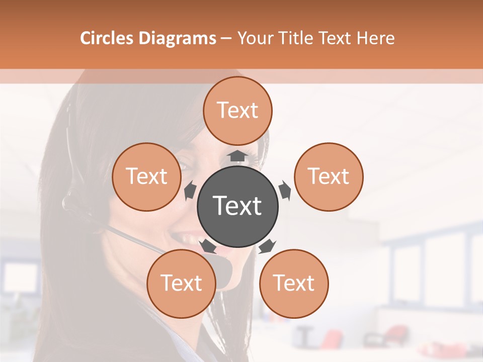 Smiling Female Happiness PowerPoint Template