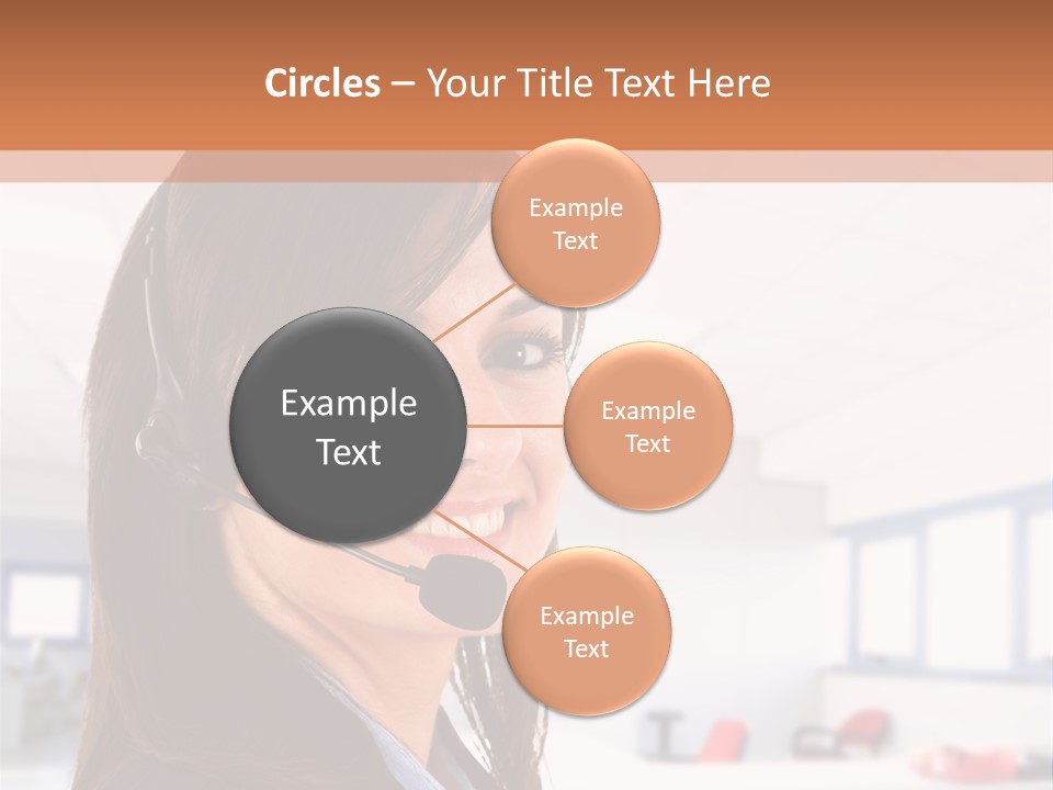 Smiling Female Happiness PowerPoint Template