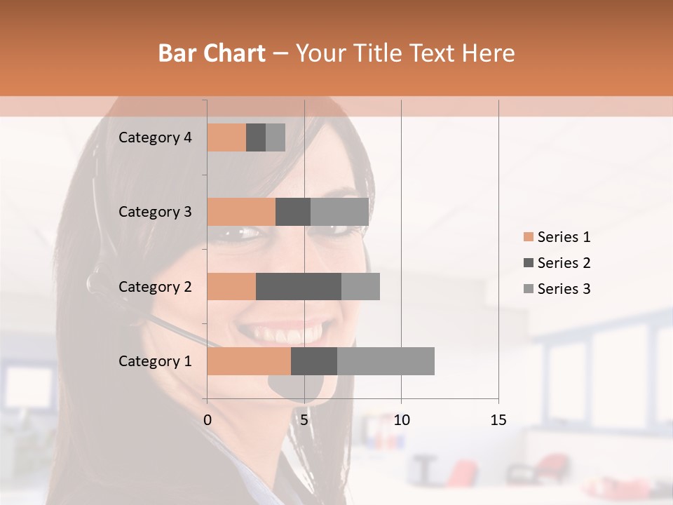 Smiling Female Happiness PowerPoint Template