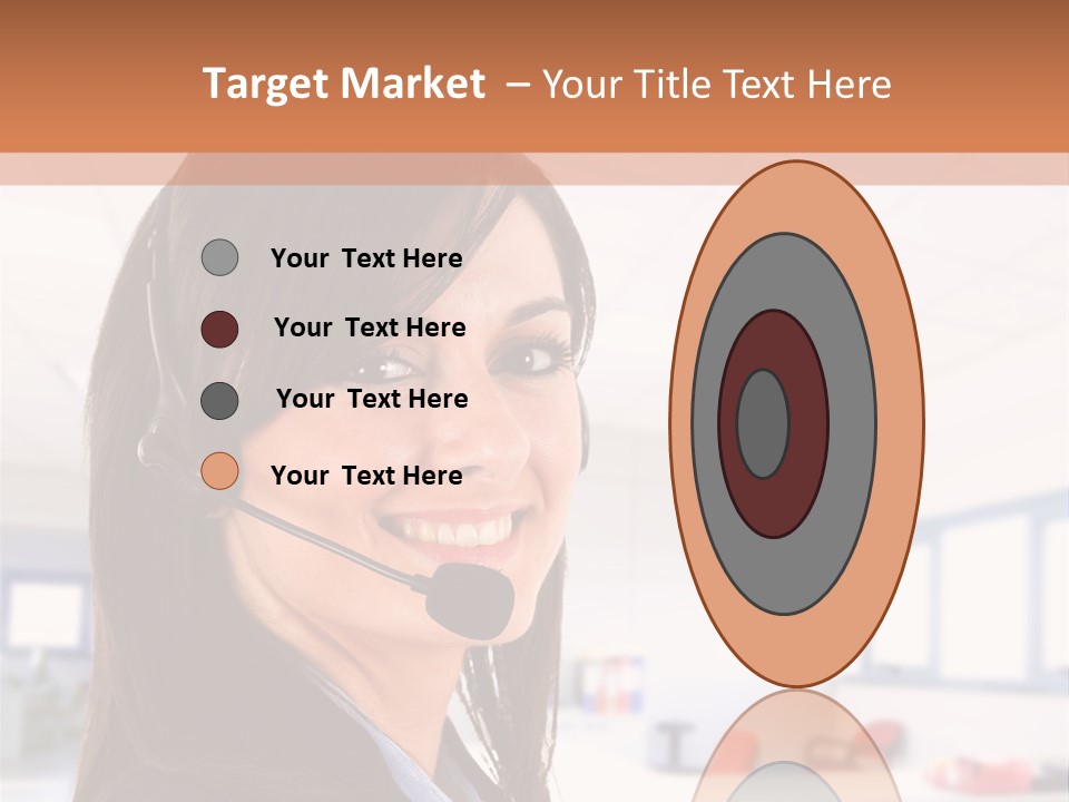 Smiling Female Happiness PowerPoint Template