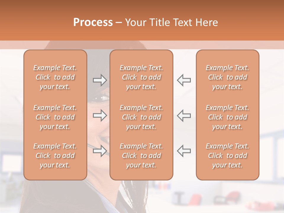 Smiling Female Happiness PowerPoint Template