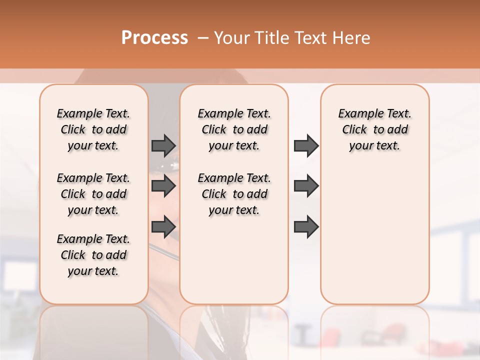 Smiling Female Happiness PowerPoint Template