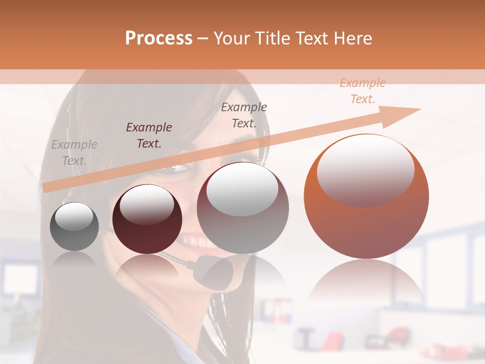 Smiling Female Happiness PowerPoint Template