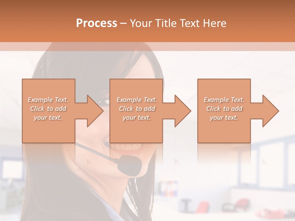 Smiling Female Happiness PowerPoint Template