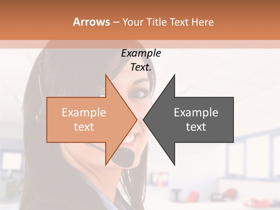 Smiling Female Happiness PowerPoint Template