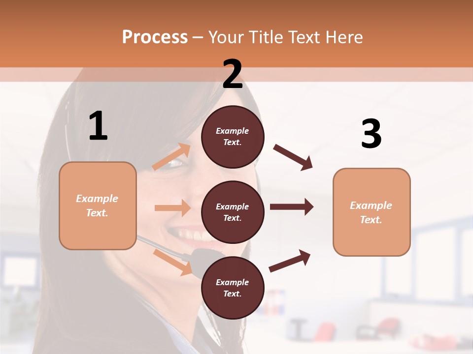 Smiling Female Happiness PowerPoint Template