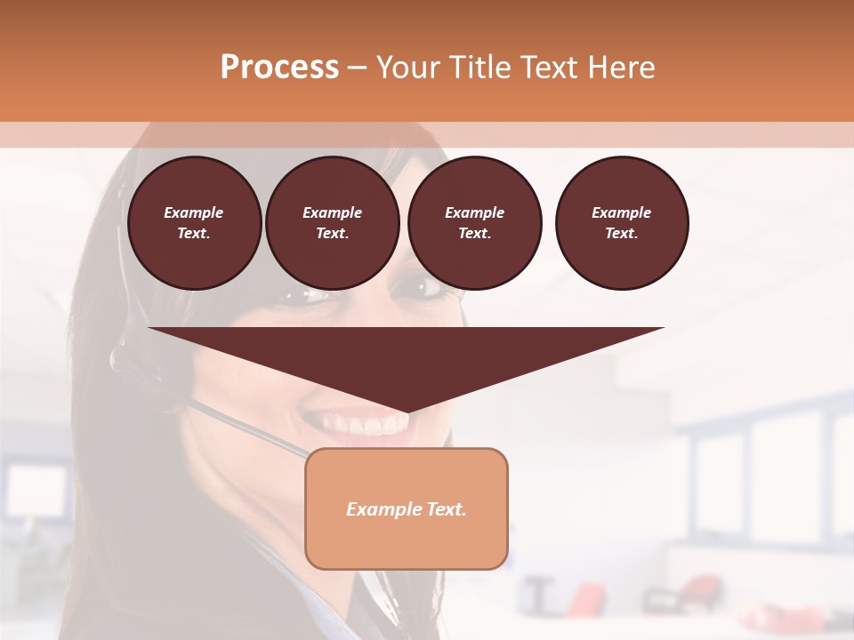 Smiling Female Happiness PowerPoint Template