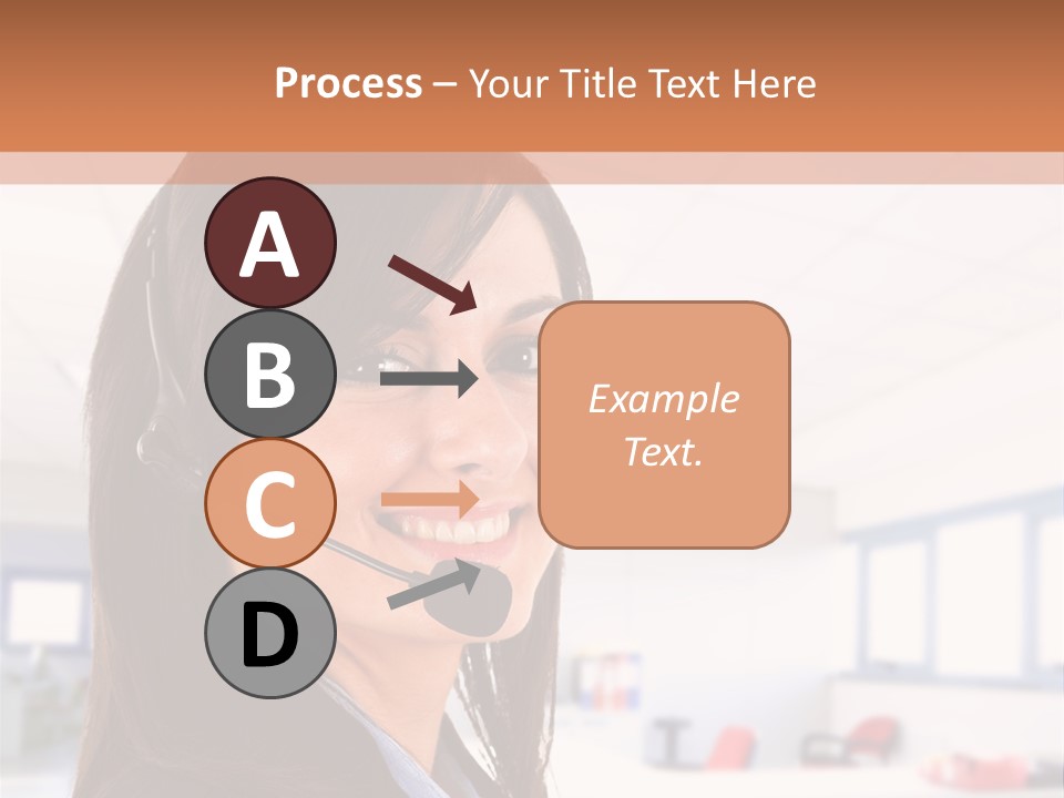 Smiling Female Happiness PowerPoint Template