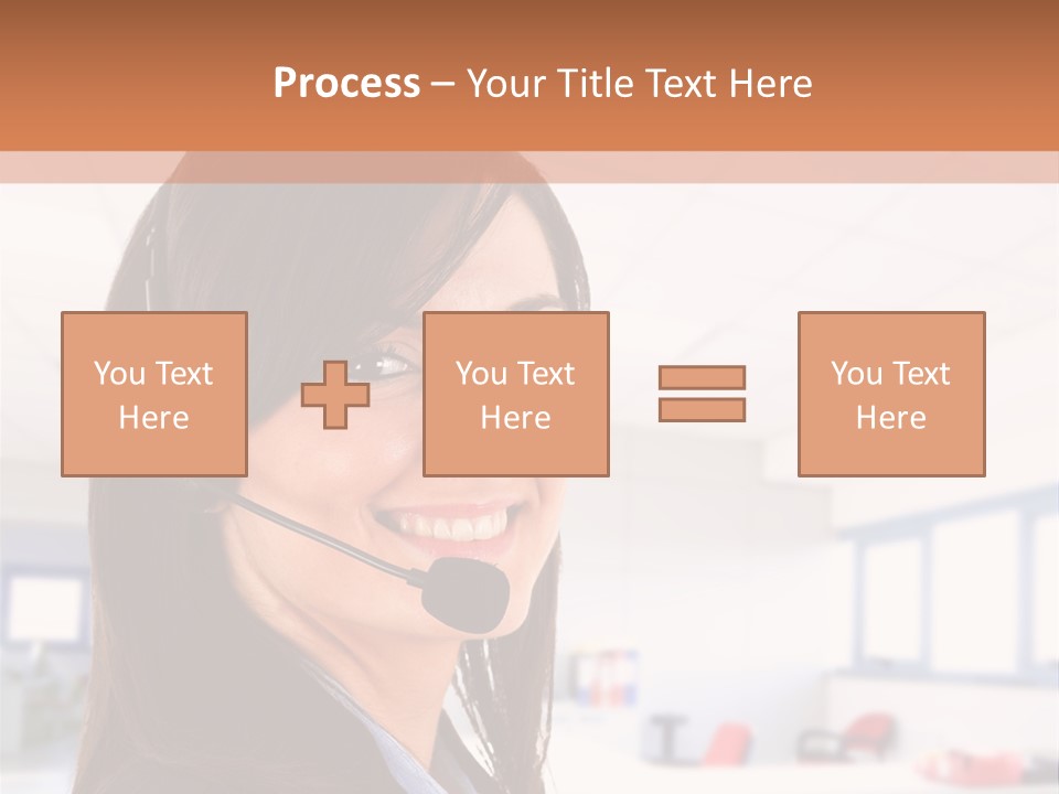 Smiling Female Happiness PowerPoint Template