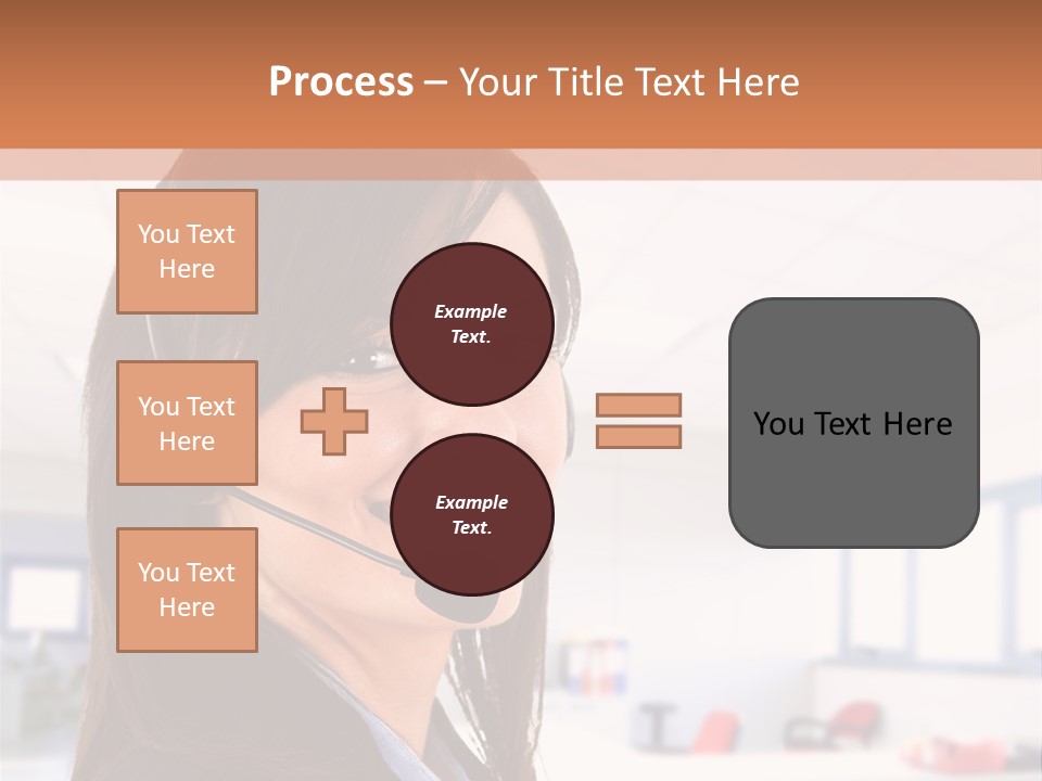Smiling Female Happiness PowerPoint Template