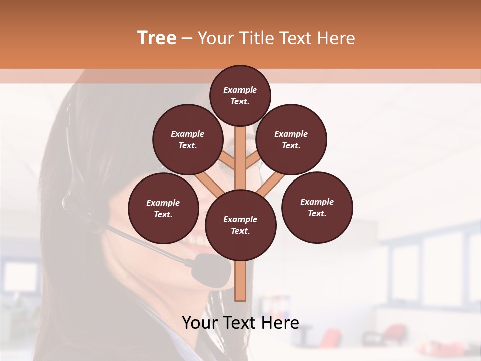 Smiling Female Happiness PowerPoint Template