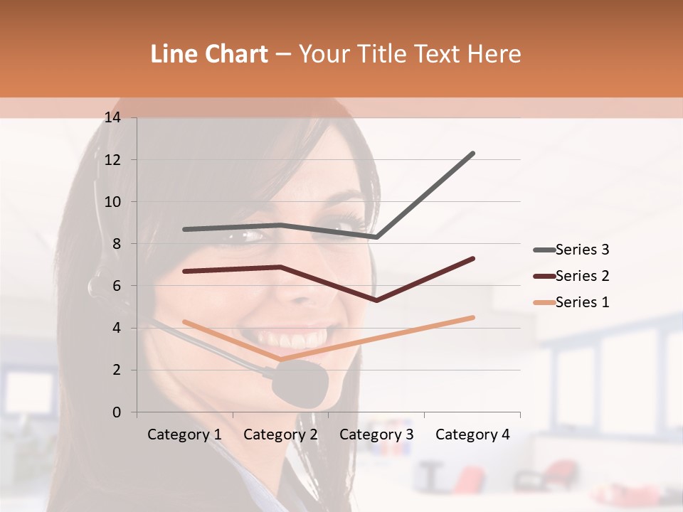 Smiling Female Happiness PowerPoint Template